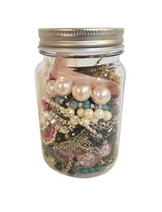 Assorted Jewelry Jar