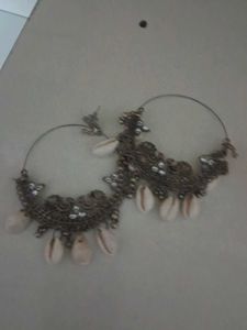 Boho Shell Hoop Earrings