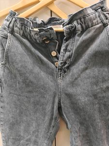 Zara Faded Black Mom Jeans