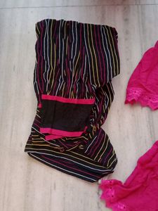 Combo Umbrella Flare Kurti With Afgani Salwar