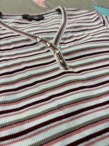 Striped Henley Top
