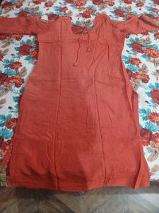 Embroidered Red Salwar Suit