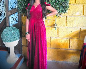 Sparkling Magenta Ethnic Gown