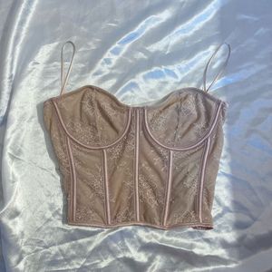 Zara Pink Lace Corset