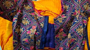 Stylish saree with designer blouse