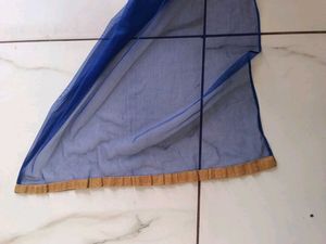 Sheer Royal Blue Dupatta