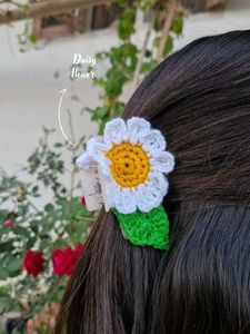crochet hairtie & Hairclip combo✨daisy, sunflower,