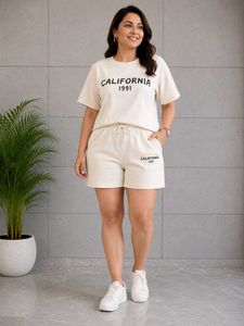 Casual "California" T-Shirt and Shorts Set