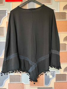 Black Embellished Kurta