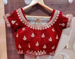 Bridal velvet Lehanga Choli with Diamond work