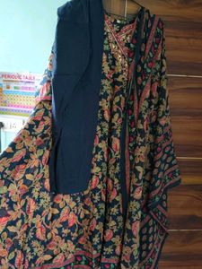 An A-line kurta set