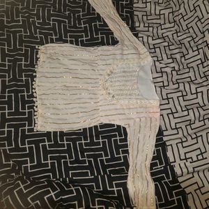 White Sequined Kurta