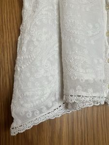 White Embroidered Cami Top