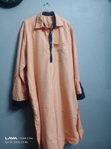 Men's Peach Kurta