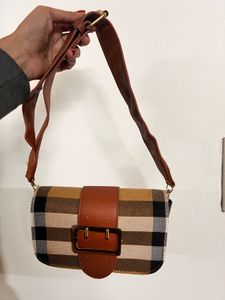Burberry Dupe Check Clutch Bag