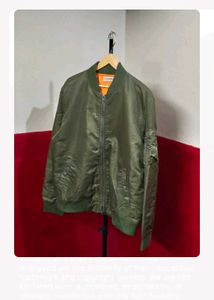 Men's Olive Green Bomber Jacket