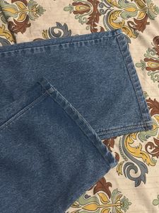 New blue denim jeans
