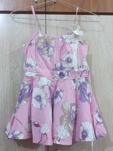 Floral Print Sundress with Embellishment