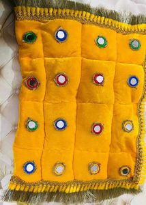 Laddu Gopal Fancy Rajiyi Bedsheet Colour Yellow 💛