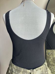 STRADIVARIUS Ribbed Tank Bodysuit