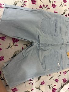 Light Wash Denim Shorts