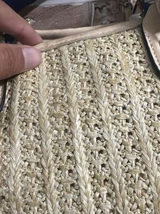 Chic Straw Tote Bag with Scarf Accent