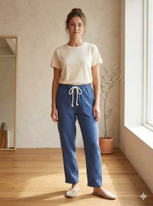 Comfortable Blue Palazzo Pants
