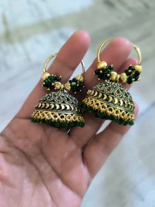 Elegant Oxidized Jhumka Earrings