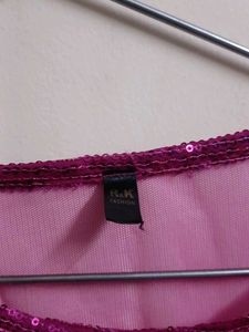 Magenta Cape Top Net