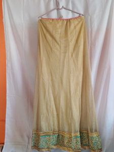 Golden Ethnic Skirt with Sparkle