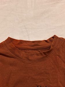 Brown Baby Crop Tee