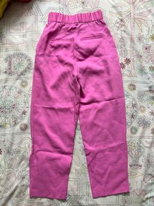 H&amp;M Pink Ankle Length Trouser