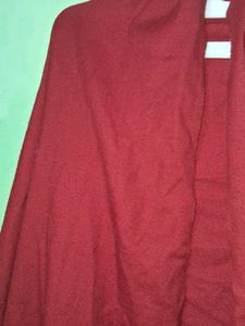 Maroon Embroidered Shawl ♥️