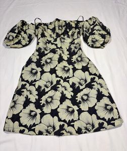 Floral Off-Shoulder Sheath Dress