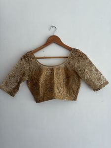 Embroidered Golden Blouse