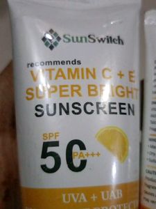 Sunswitch Vitamin C+E Super Bright Sunscreen