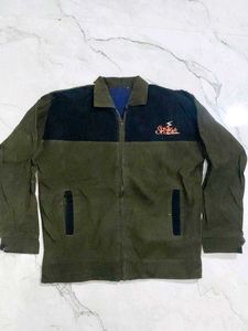 Men's Green & Black Colorblock Jacket
