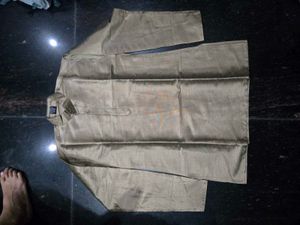 Men's Blue Jacquard Ethnic Jacket