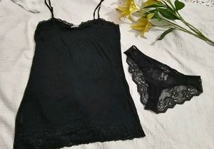 Very Cute N Beautiful Lace Camisole With Penty