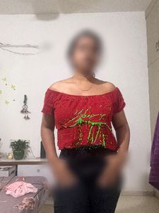 Stylish Red Cropped Top