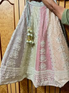 OFFER ❗️❗️Heavy Pastel Multicolour  Lehenga
