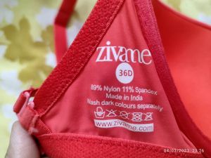 Zivame Backless Padded Bra Coral 36D