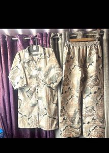 Abstract printed coord set