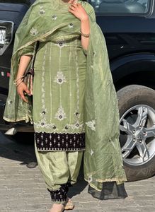 Elegant Green Kurta Set with Dupatta
