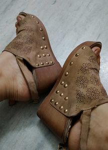Unique Studded Wedge Sandals