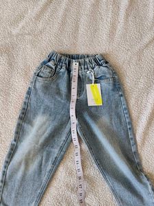 Unisex Cute Light Wash Denim boyfriend Jeans