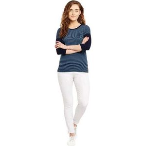 Women's Blue Striped T-Shirt