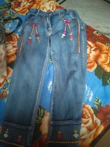 Embellished Denim Jeans