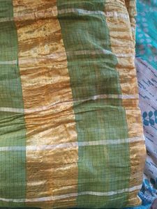 Today Offer! Olive Green Beautiful Saree