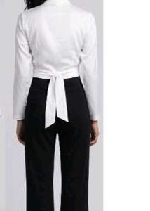 Chic White Wrap Top